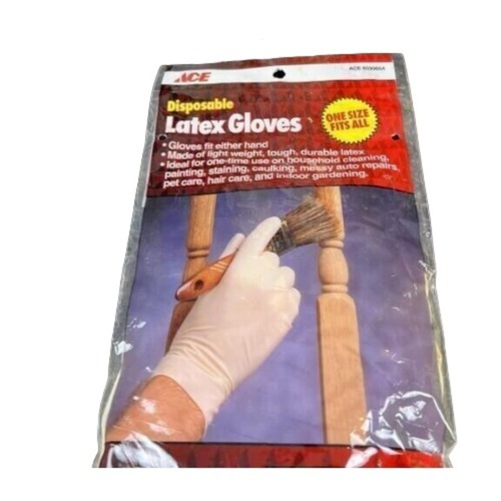 10 PACK‎  😊 Ace Hardware Disposable Latex Work Gloves - Left or Right Hand 😊